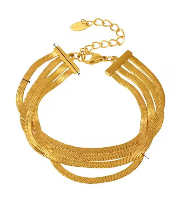 4-PC SNACK BRACELET SET – HIGH QUALITY, WATERPROOF & TARNISH-FREE