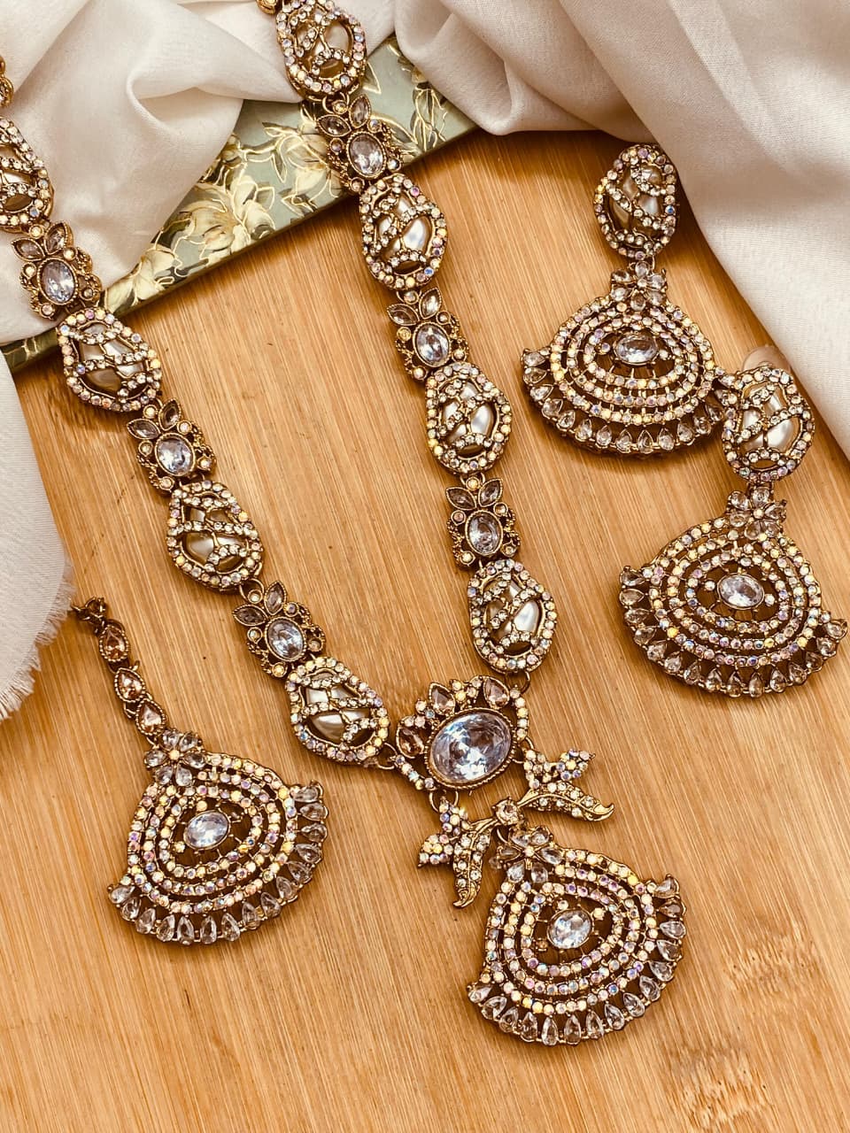 BRIDAL TURKISH JEWELLERY SET | MULTI-COLOR OPTIONS