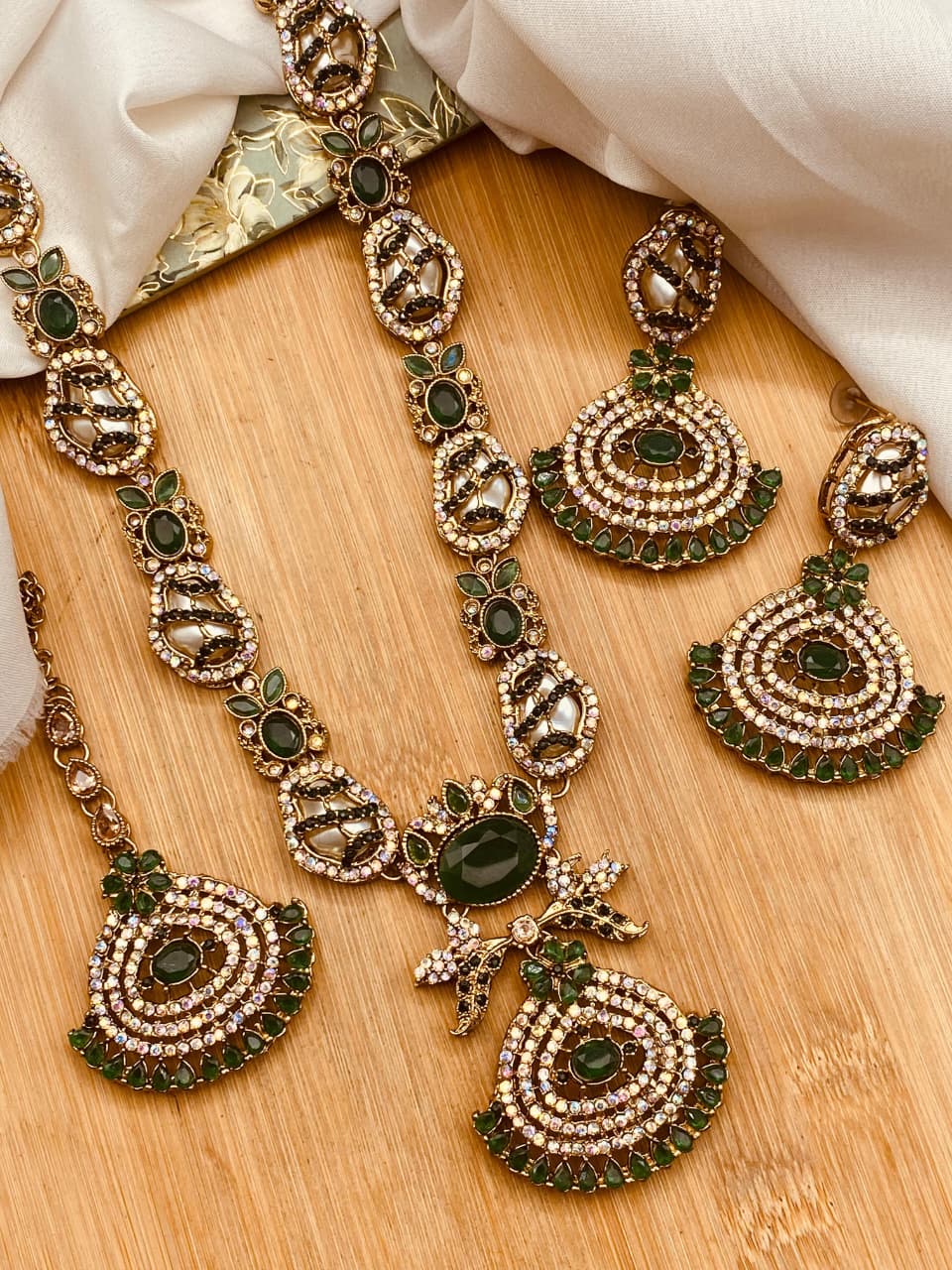 BRIDAL TURKISH JEWELLERY SET | MULTI-COLOR OPTIONS