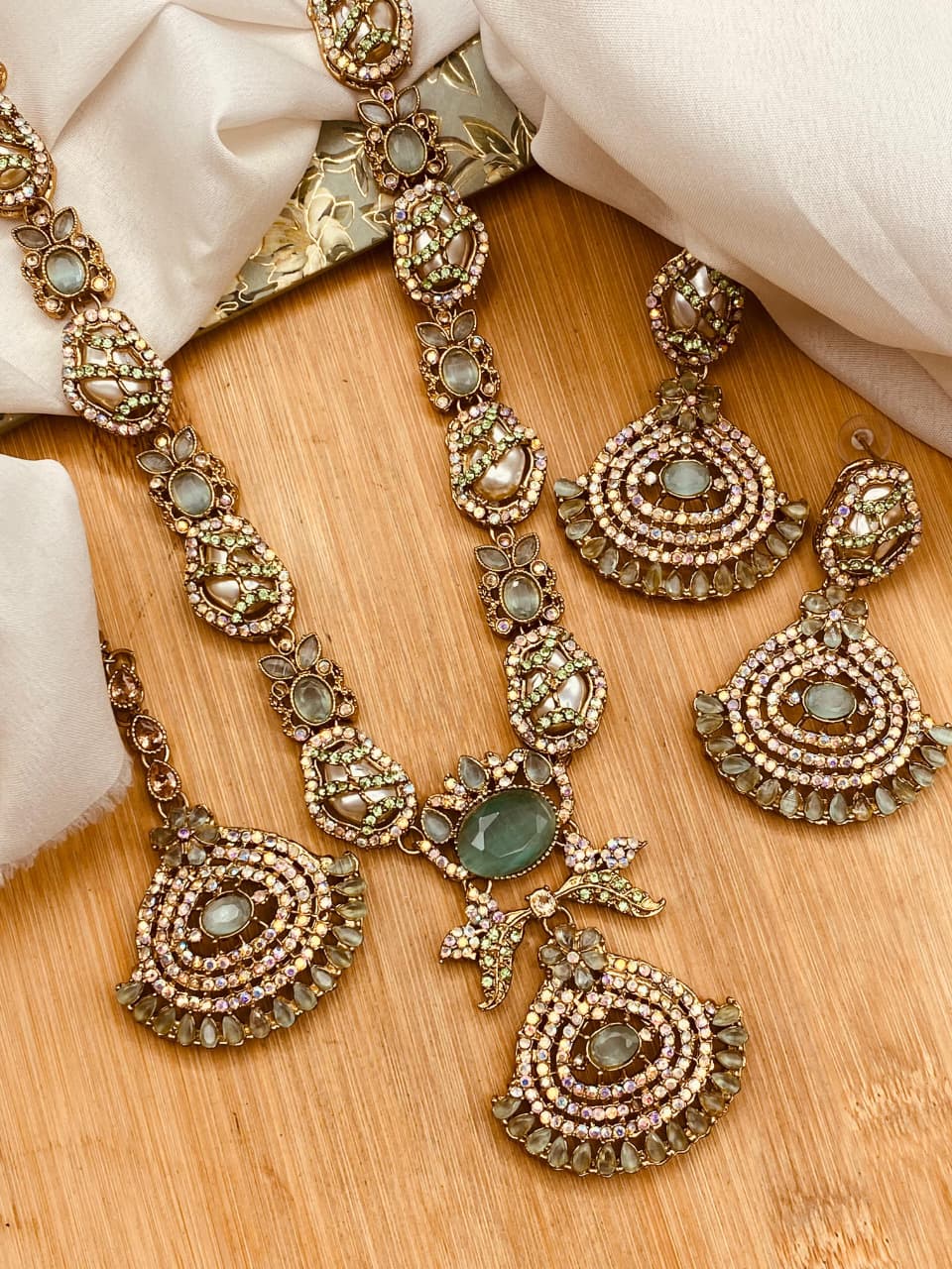 BRIDAL TURKISH JEWELLERY SET | MULTI-COLOR OPTIONS