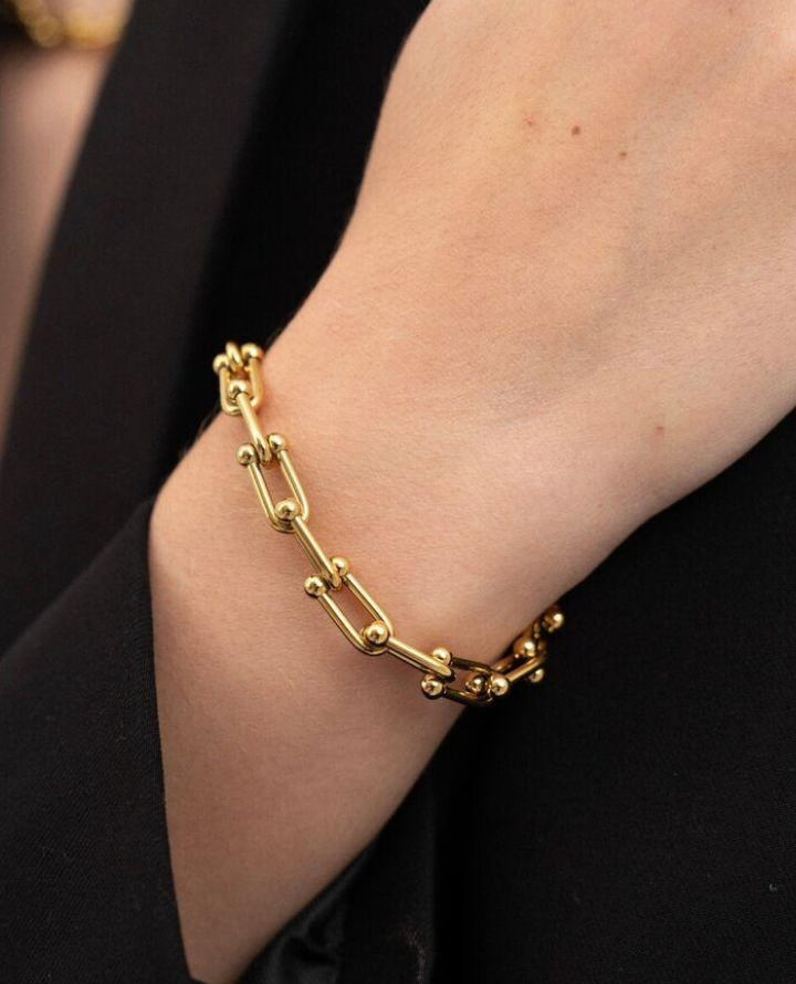 GOLDEN CHAIN BRACELET WATERPROOF & TARNISH-FREE