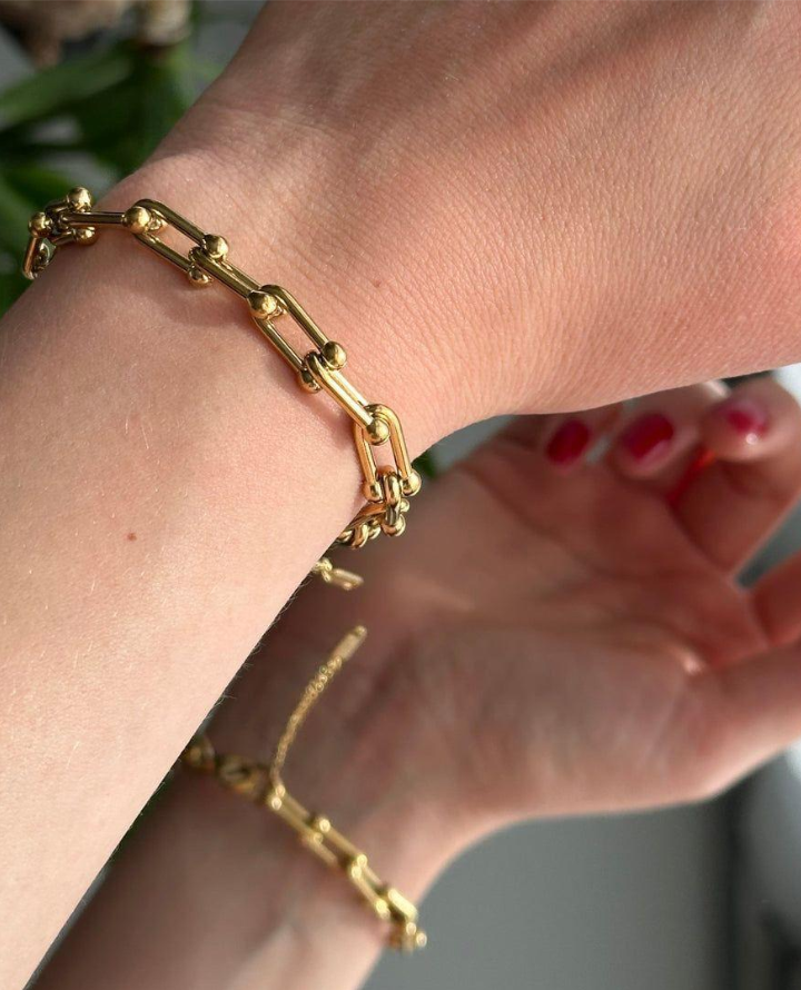 GOLDEN CHAIN BRACELET WATERPROOF & TARNISH-FREE