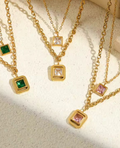 STAINLESS STEEL DOUBLE-LAYER NECKLACE
