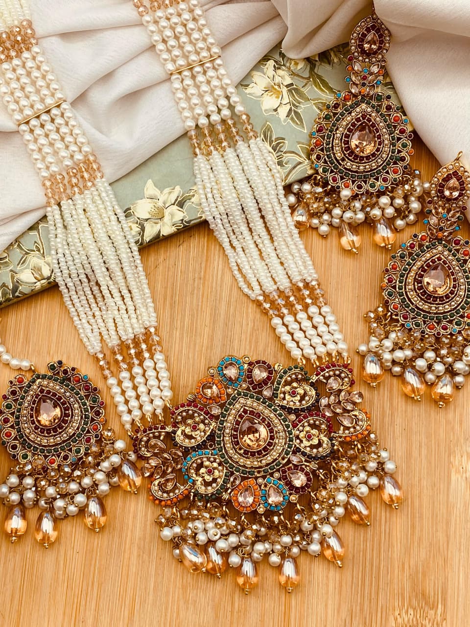 NAURATAN BRIDAL CHOKER SET | FINE QUALITY