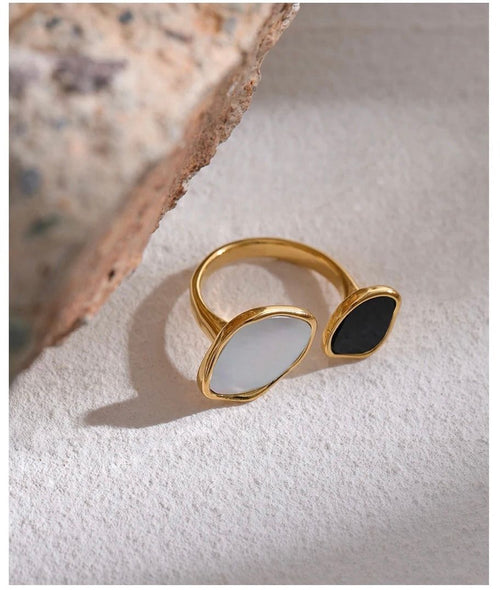 Acrylic Shell Glow Ring – Ocean Shine Adjustable Band