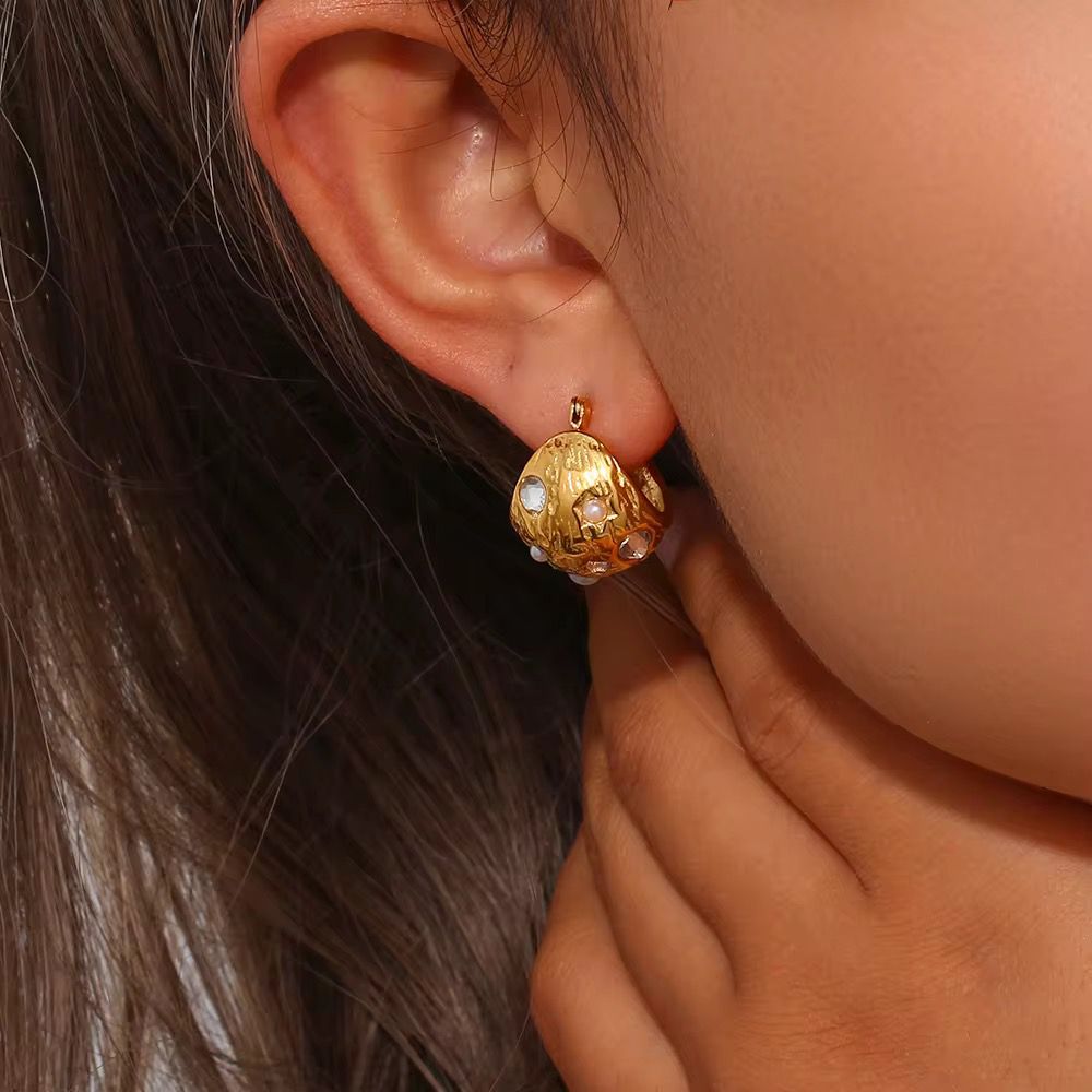 Trendy Stainless Steel Earrings – Waterproof & Tarnish-Free