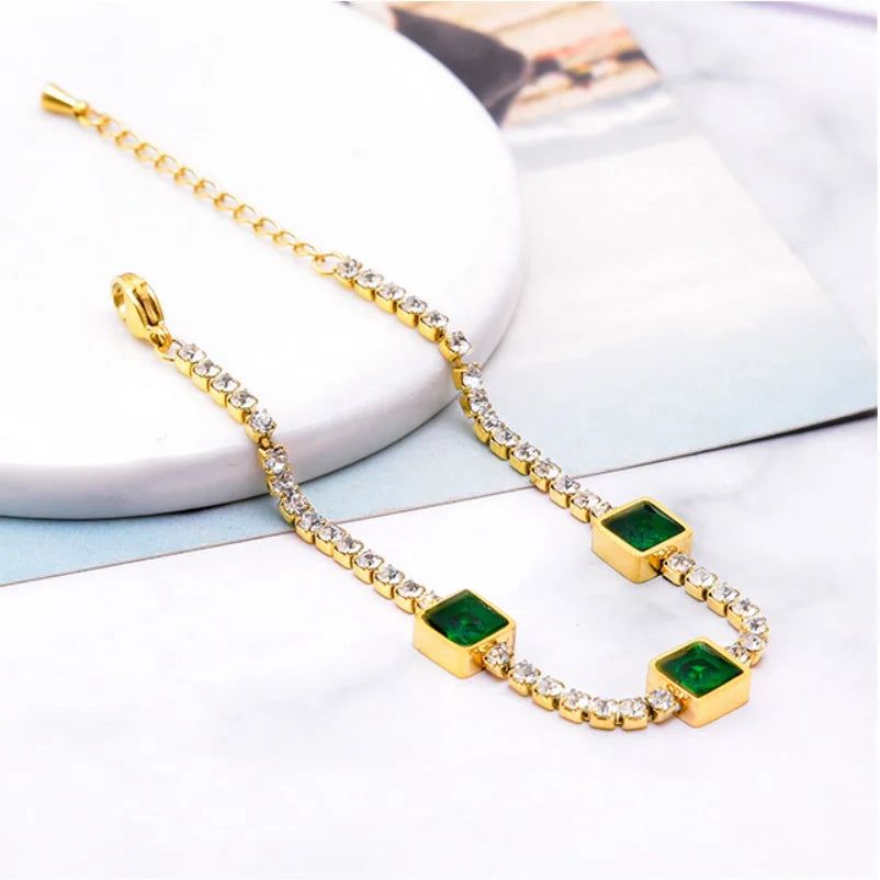 Emerald Zarkoon Stainless Steel Bracelet – Premium Quality