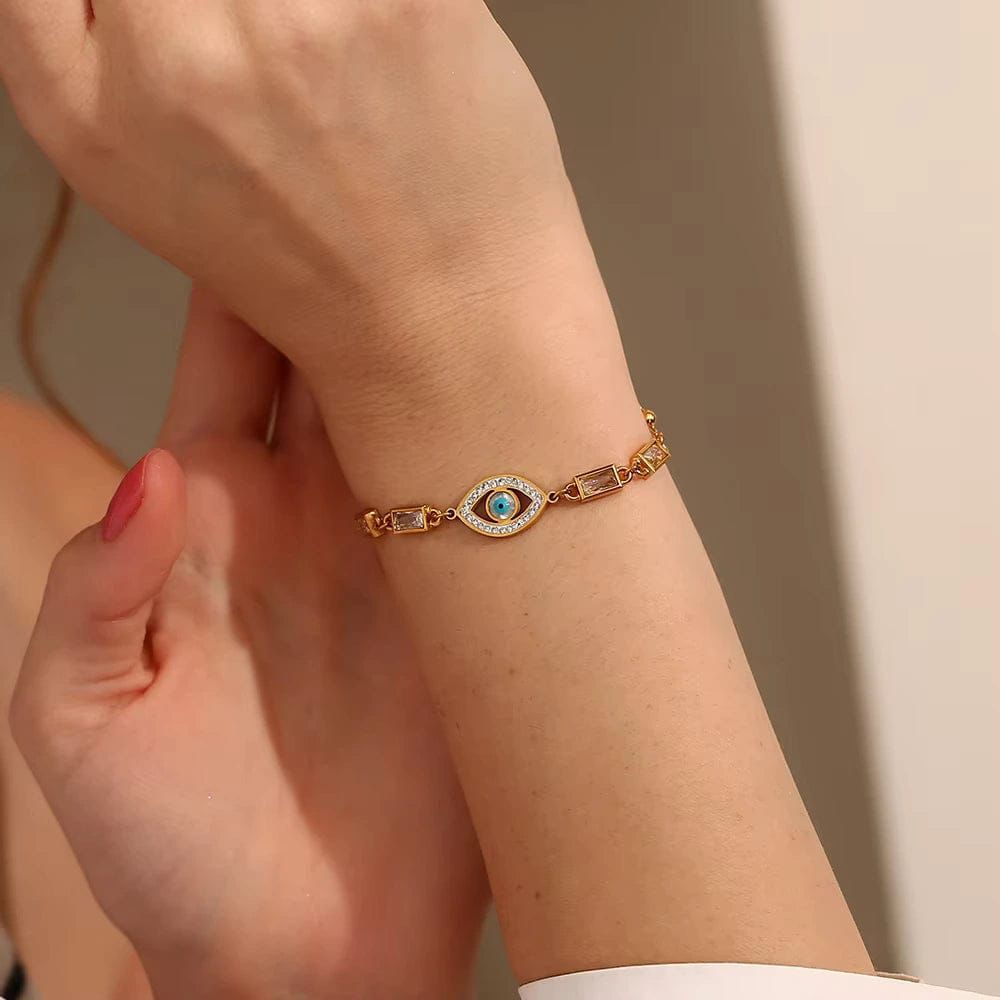 Stainless Steel Evil Eye Zarkoon Bracelet – Premium Protection Charm