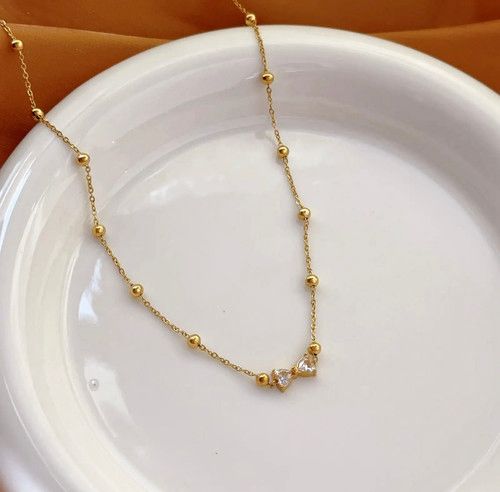 Elegant Bow Zarkoon Necklace – Premium Stainless Steel