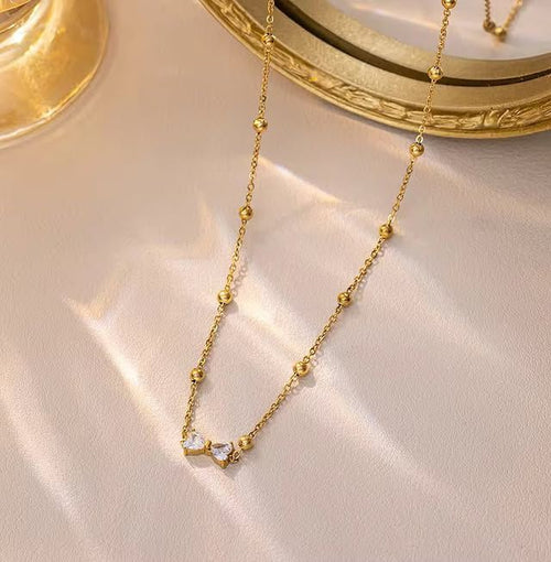 Elegant Bow Zarkoon Necklace – Premium Stainless Steel