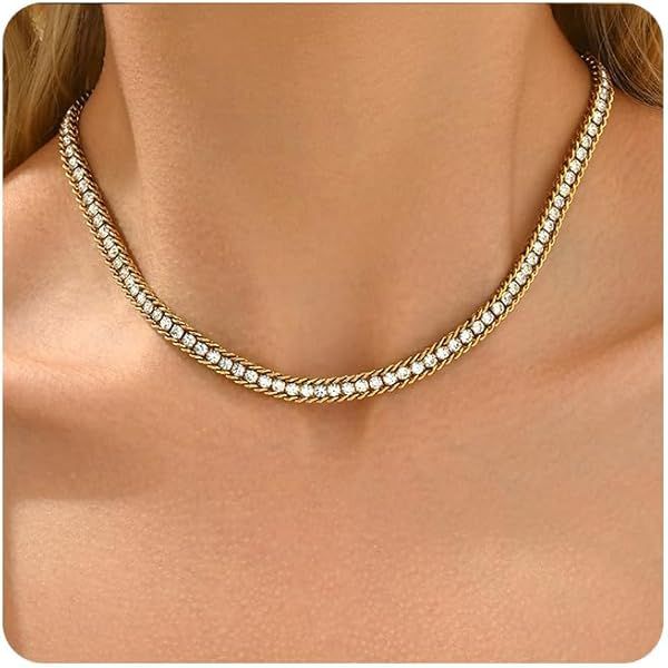 Elegant Luster Necklace & Bracelet Set – Stainless Steel