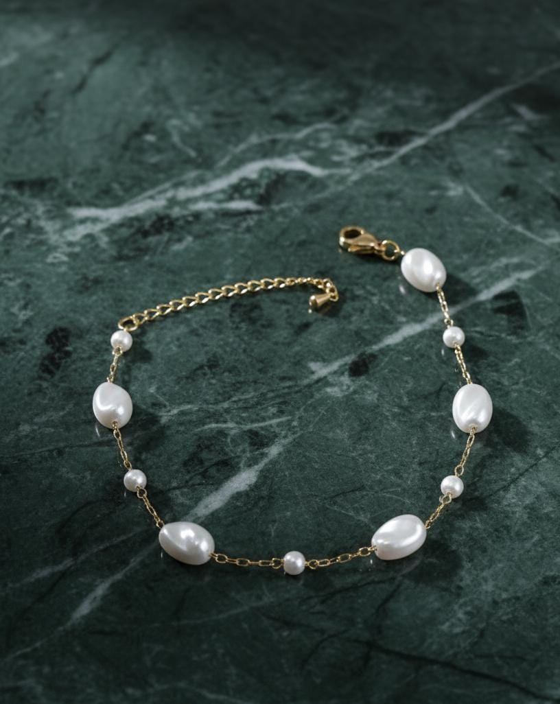 Stainless Steel Pearl Bracelet – Elegant Everyday Style