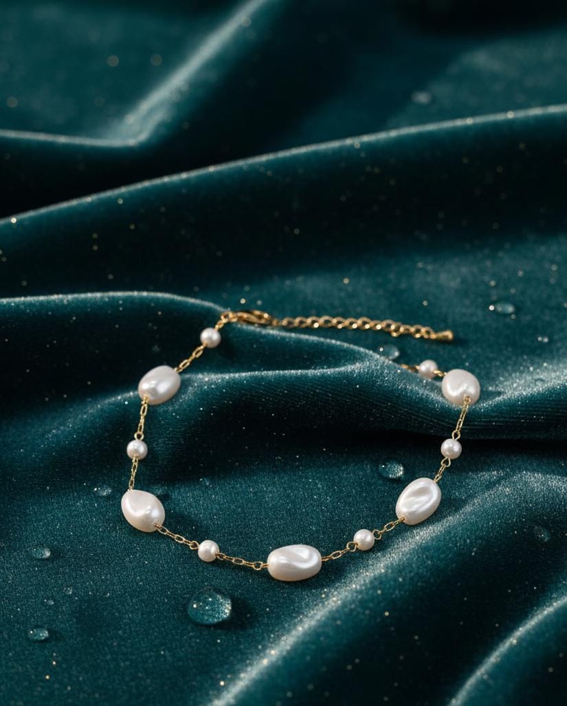 Stainless Steel Pearl Bracelet – Elegant Everyday Style
