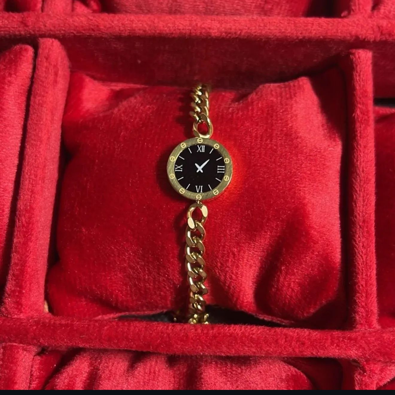 Stainless Steel Fake Watch Bracelet – Trendy Statement Piece