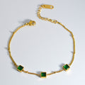 Luxury Emerald Zarkoon Bracelet – Stainless Steel Elegance
