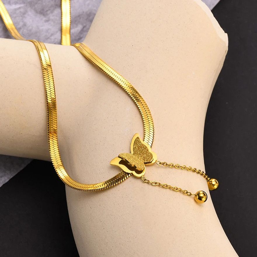 Stainless Steel Butterfly Necklace – High Quality