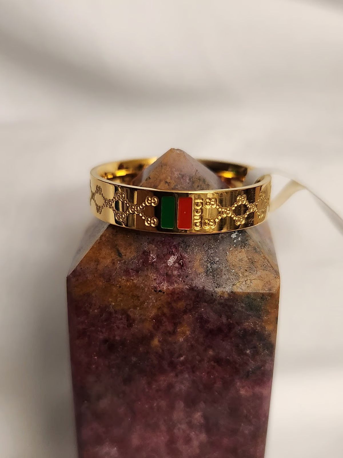 Gucci Style Stainless Steel Ring – Premium Quality