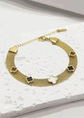 Mesh Clover Stainless Steel Bracelet – 316L High Quality