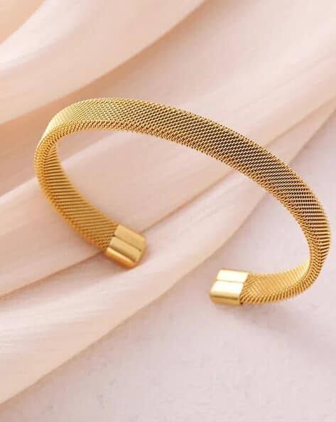 Luxury Mesh Handcuff Bracelet – 316L Stainless Steel |