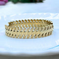 Luxury Leaf Handcuff Bracelet – 316L Stainless Steel |